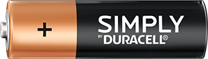 Bare ved Duracell AA-batteri