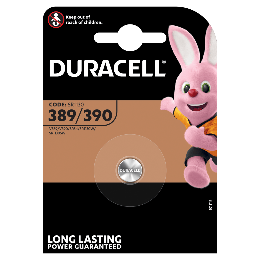 Duracell specialiseret sølvoxid 389/390 møntbatteri