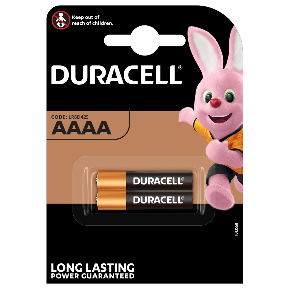 Duracell specialiserede alkaliske AAAA-batterier i 2 stk pakning