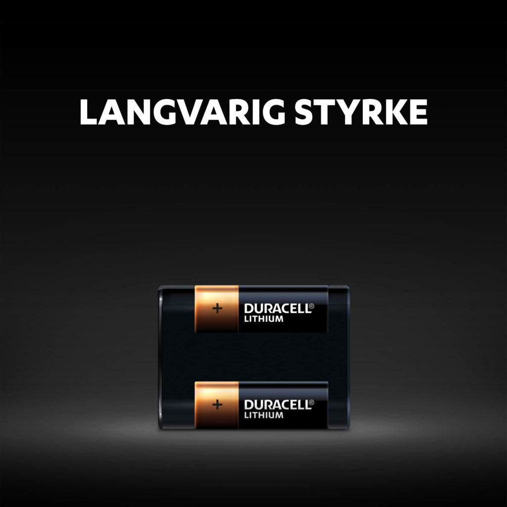 Duracell 245-størrelse lithium-batterier er langvarig
