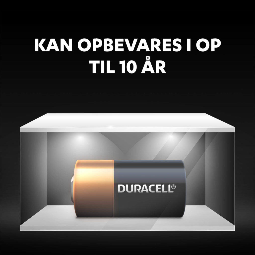 Ikoner til forskellige typer enheder og gadgets, hvor Duracell-batterier kan bruges.