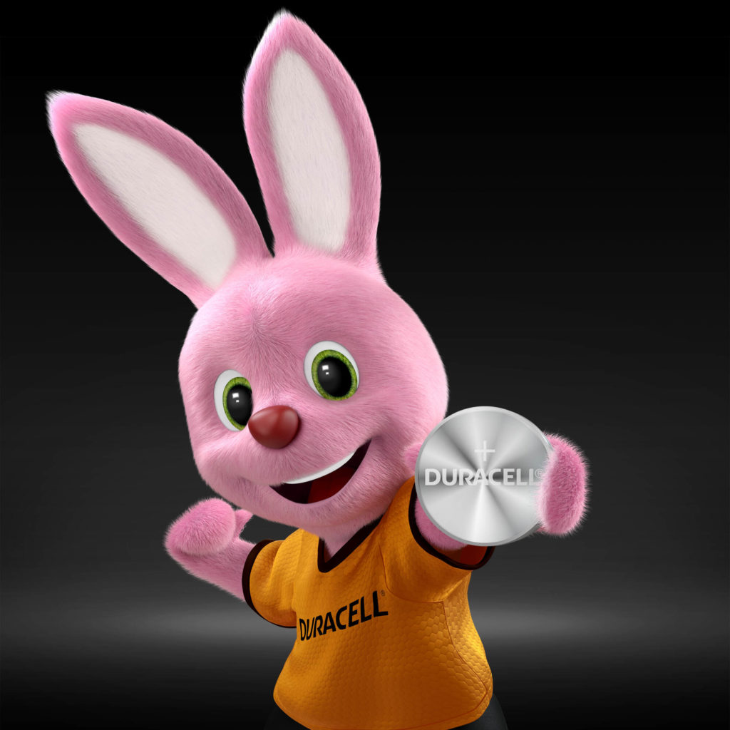 Duracell-bunnyen har et specielt 1620 lithium-knapcellebatteri