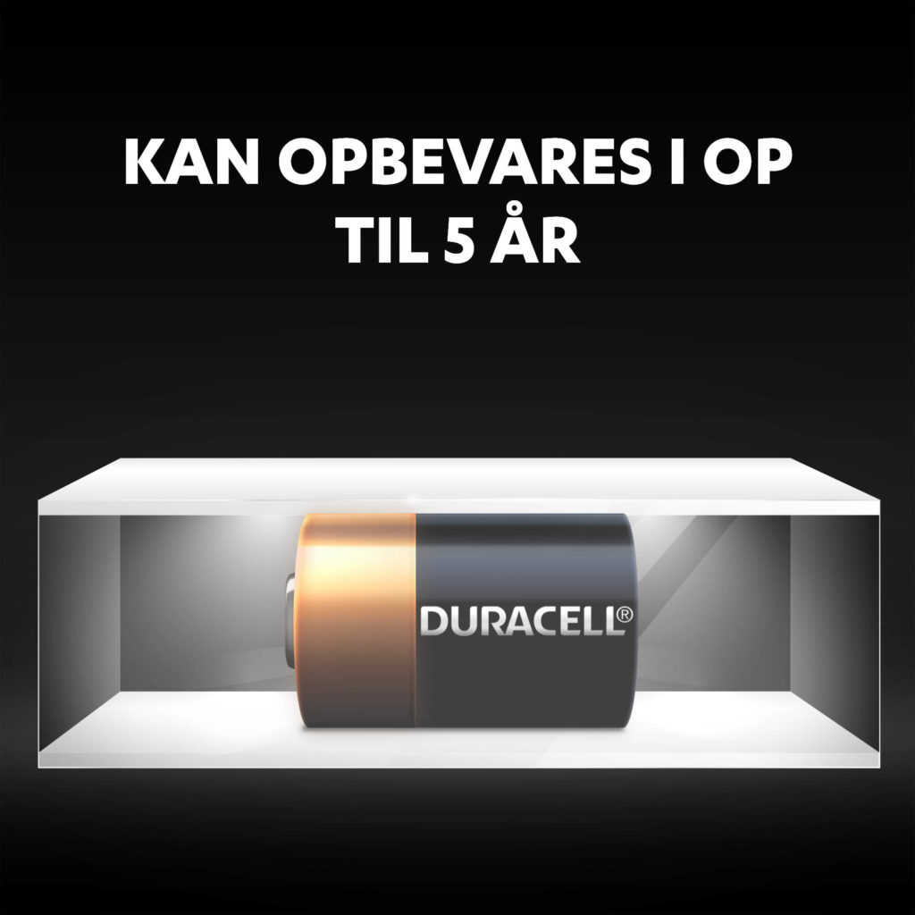 Ikoner til forskellige typer enheder og gadgets, hvor Duracell-batterier kan bruges.